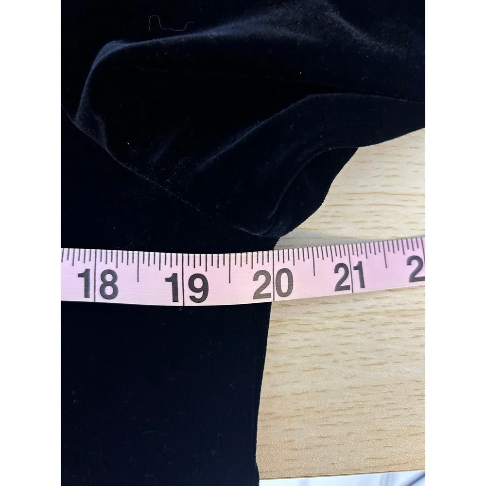 Karen Kwong R&M Richards Black Velvet Mandarin Collar Oriental Jacket women‎ 12p